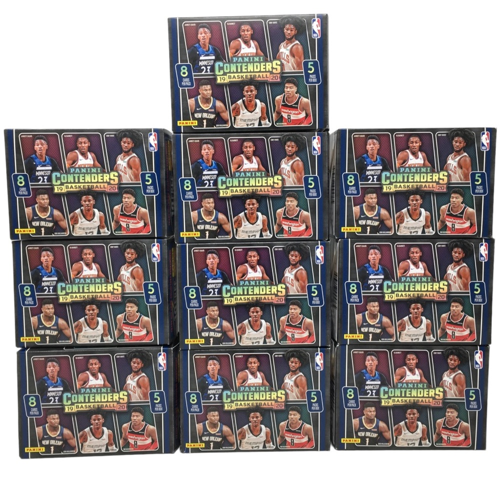 Read 10 Empty Boxes Lot 2019-20 Panini Contenders Basketball NBA Trading Cards
